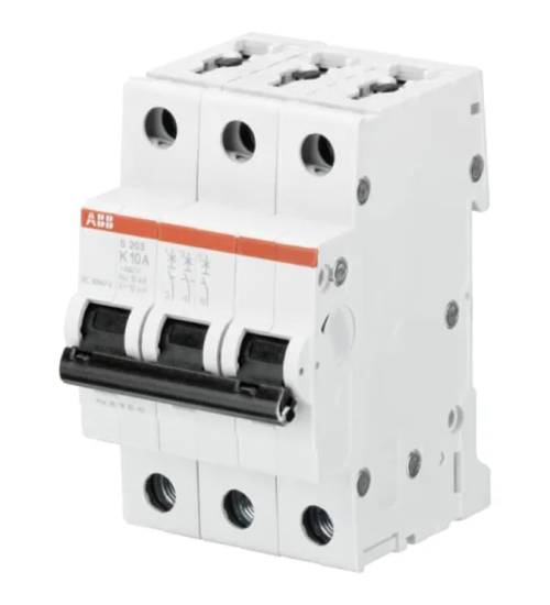 ABB S200 S203 MCB 3 Pole 6kA