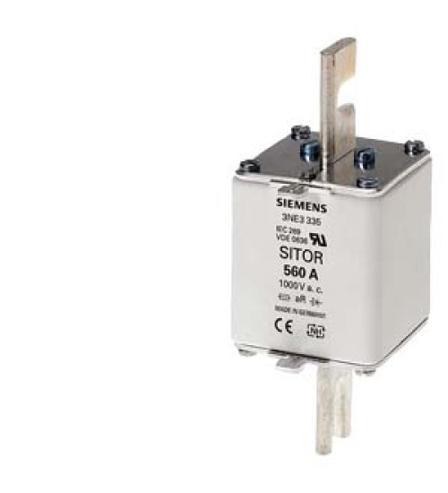 3NE13342 - SITOR fuse link, with blade contacts, NH2, In 500 A, AC 690 V, DC 440 V, front indicator - siemens