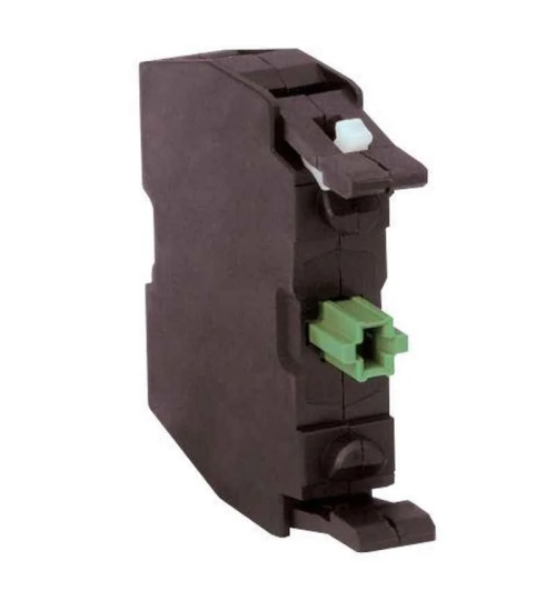 Contact block, 1 NO + 1 NC, screw terminal, front plate mounting