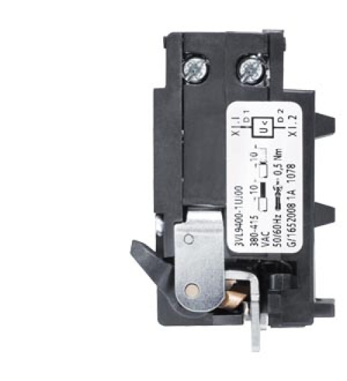 3VL9800-1UG00 - accessory for VL630, VL800, VL1250, VL1600, undervoltage release 110...127V AC for installation on right. - siemens