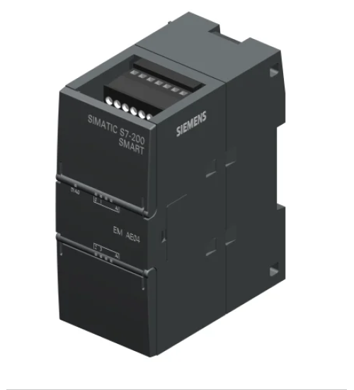 6ES72883AE040AA0 - SIMATIC S7-200 SMART, Analog input SM AI04, 4 AI, 0...10V,0...5V, +/-5 V, +/-2.5 V, or 0/4-20 mA 11 bit + sign (12 bit ADC)