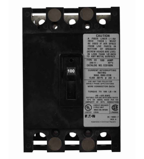 CC3100N - Eaton - Molded Case Circuit Breaker
