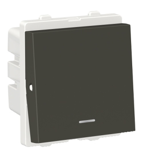 CPX32DP2M_GY- Clipsal X Double pole switch 32A 2 modules with indicator lamp coke grey - Schneider Electric