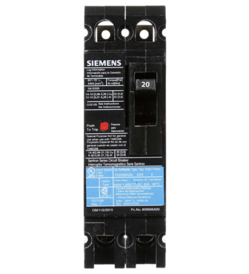 ED22B020L - Molded Case Circuit Breaker - Siemens
