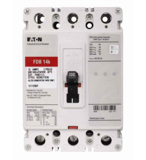 FDB3010L - Eaton - Molded Case Circuit Breaker