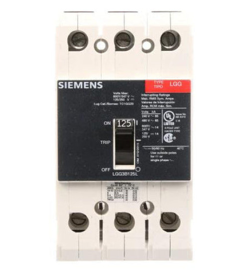 LGG3B125 - Feed - Thru - 125 Amp - 3 Pole - 600 Volt - Siemens