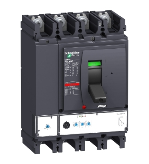 LV432896 - circuit breaker Compact NSX630H, 70 kA at 415 VAC, Micrologic 2.3 trip unit 630 A, 4 poles 4d - Schneider Electric