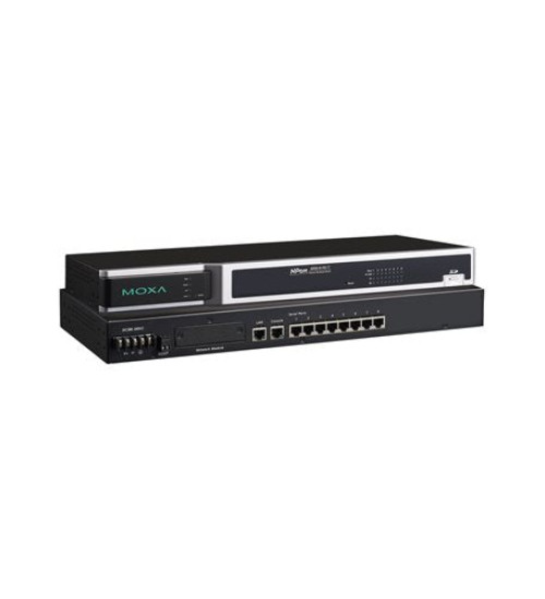 NPort 6650-8-HV-T, 8-port RS-232/422/485 to Ethernet secure terminal server, 88 to 300 VDC power input, -40 to 85°C operating temperature