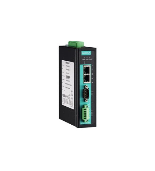 NPort IA5150AI-IEX, 1-port RS-232/422/485 industrial automation device server with serial/LAN/power surge protection, 2 10/100BaseT(X) ports with single IP, 2 kV isolation, IECEx, 0 to 60°C operating temperature