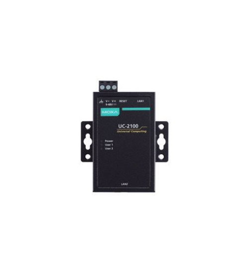 UC-2102-LX, Mini RISC-based embedded computer with 600 MHz processor and 2 LAN ports