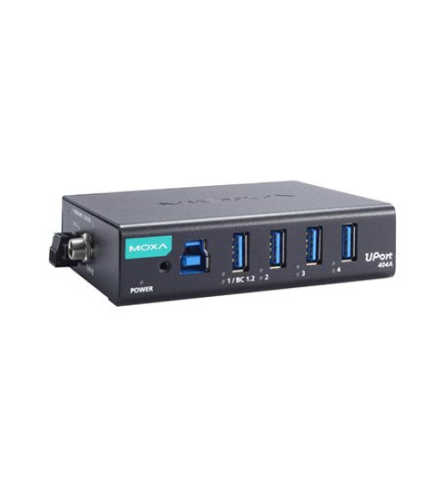 UPort 404A-T, 4-port industrial-grade USB 3.2 hubs, -40 to 85°C operating temperature