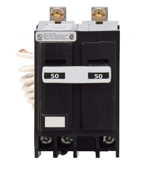 QBGFT2050 - Eaton Cutler-Hammer 50 Amp Double Pole GFCI Bolt-On Circuit Breaker