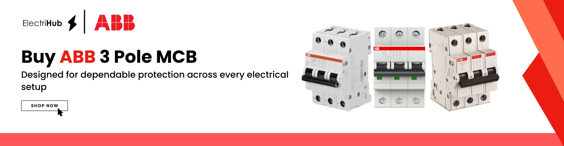 ABB MCB 3 Pole – Buy ABB 3P MCB Online | ElectriHub