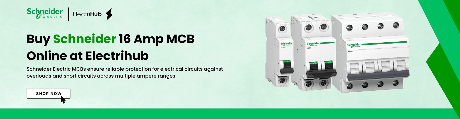 Schneider MCB 16 Amp – Buy Schneider 16A MCB Online | ElectriHub